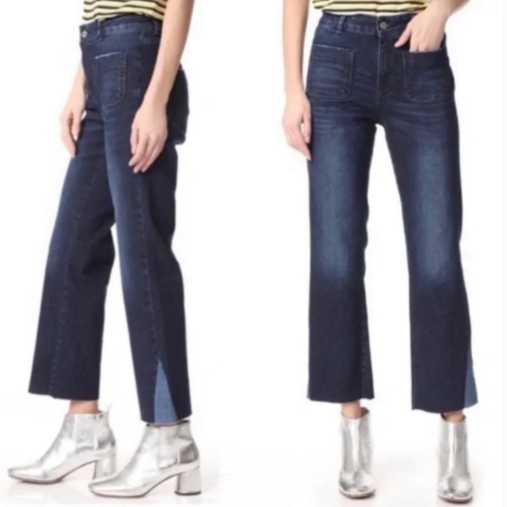Anine Bing Dark Blue Flare & Wide Leg Jeans